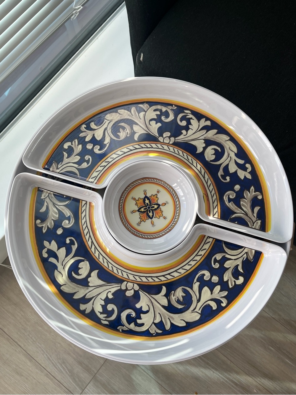 Le Cadeaux Melamine Malaga Chip & Dip 15"